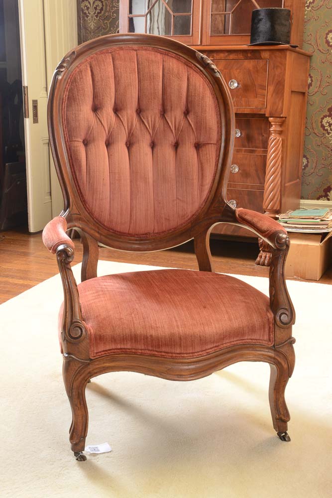 Victorian Gentlemens Parlor Chair EBTH
